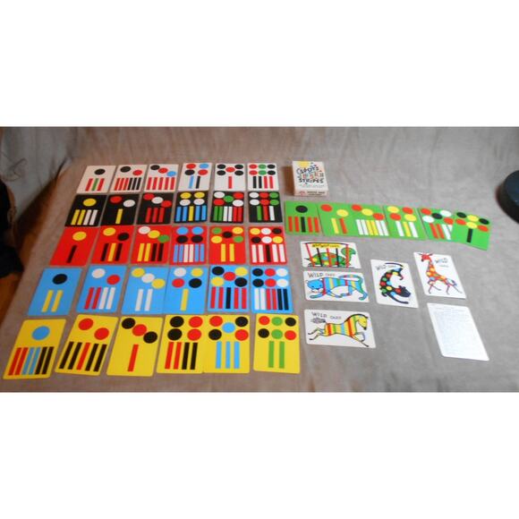 Vintage Spots and Stripes Card Game by Pla-Mor Arrco Complete RARE Game - Picture 3 of 9